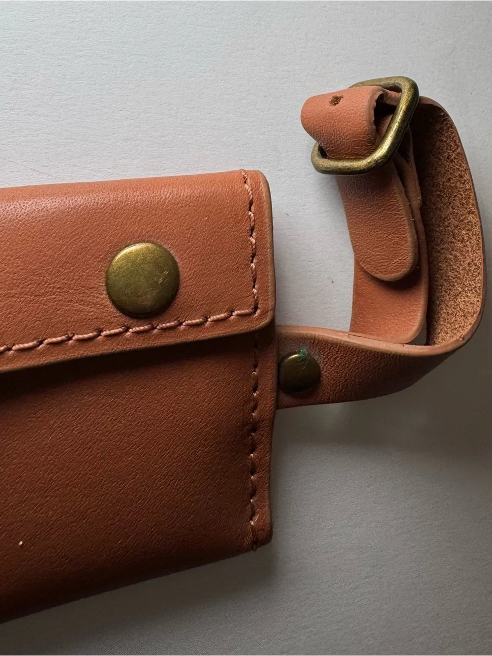 Hartmann Belting Leather Fold-Over Wallet / Key Case or luggage tag
